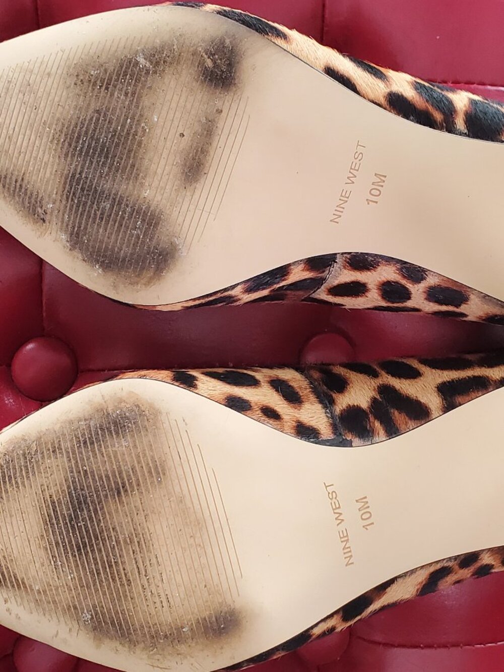 Nine West Leopard Print Pointed-Toe Heels – Size 10M - Picture 5 of 9